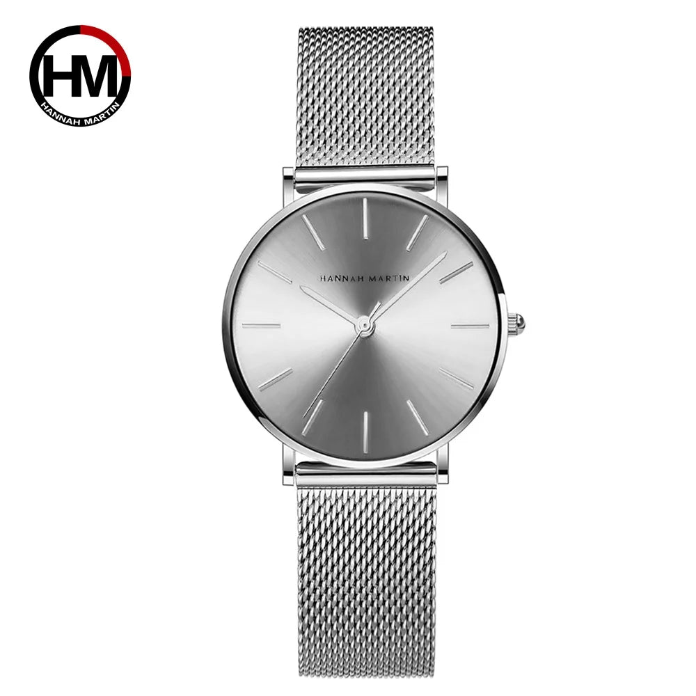 HANNAH MARTIN — Montre Femme Ultra-Fine Britannique