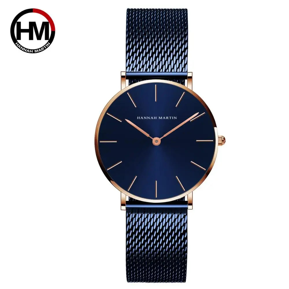 HANNAH MARTIN — Montre Femme Ultra-Fine Britannique