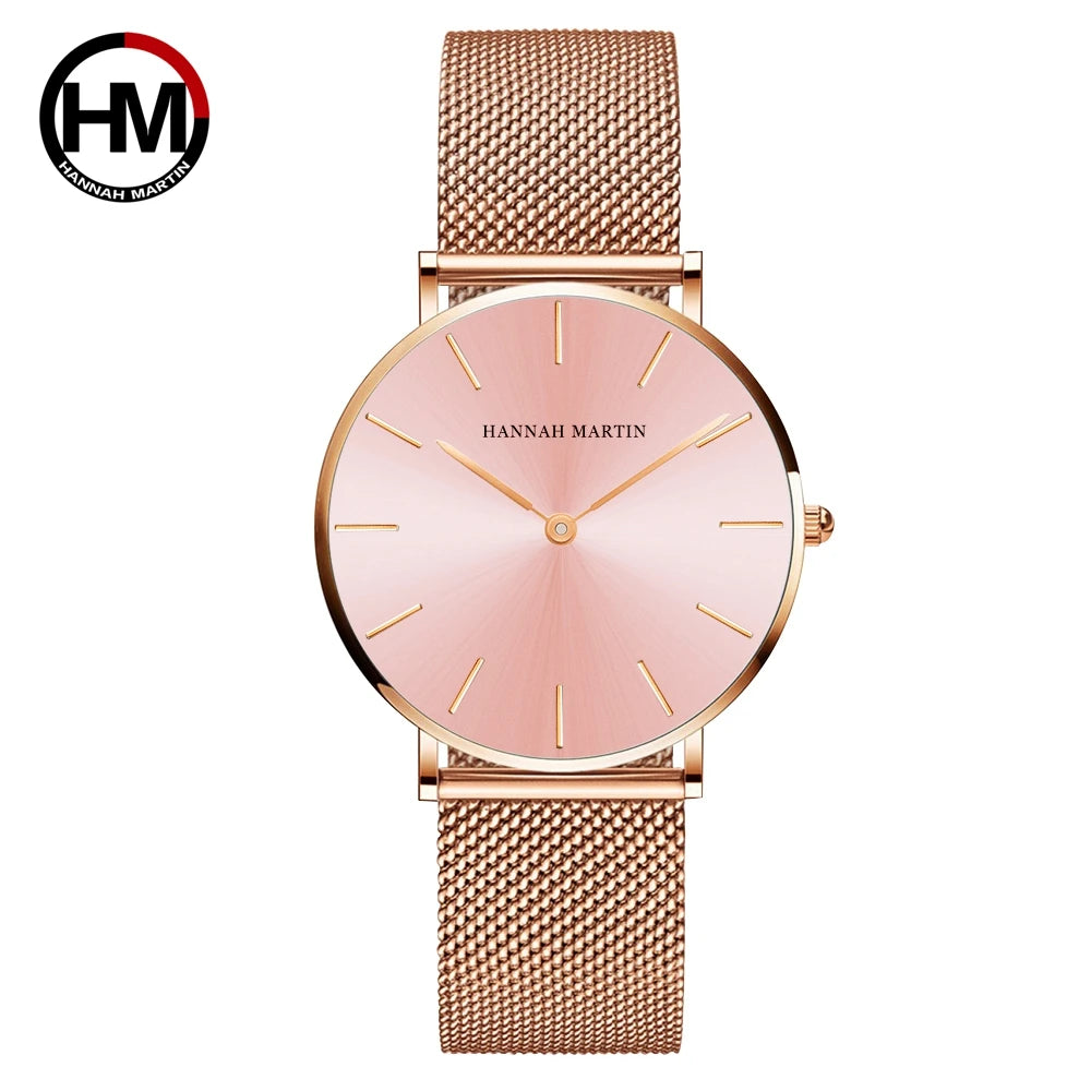 HANNAH MARTIN — Montre Femme Ultra-Fine Britannique