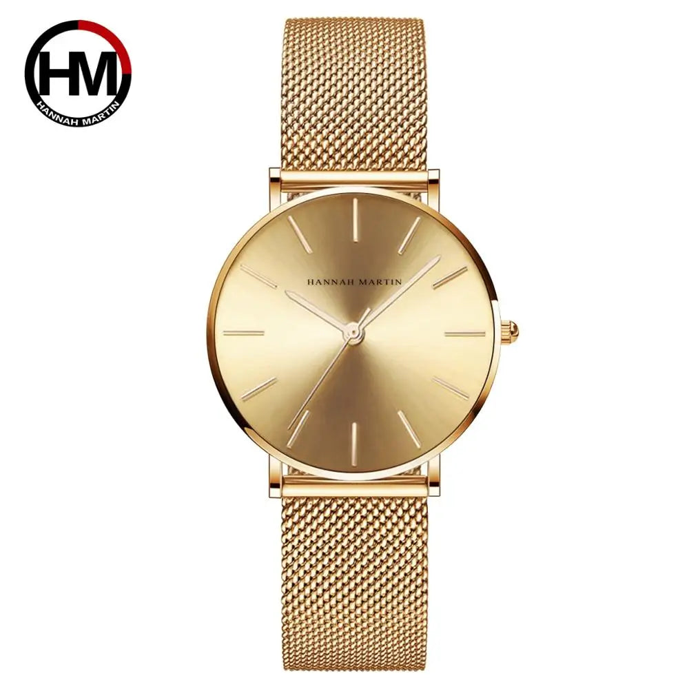 HANNAH MARTIN — Montre Femme Ultra-Fine Britannique