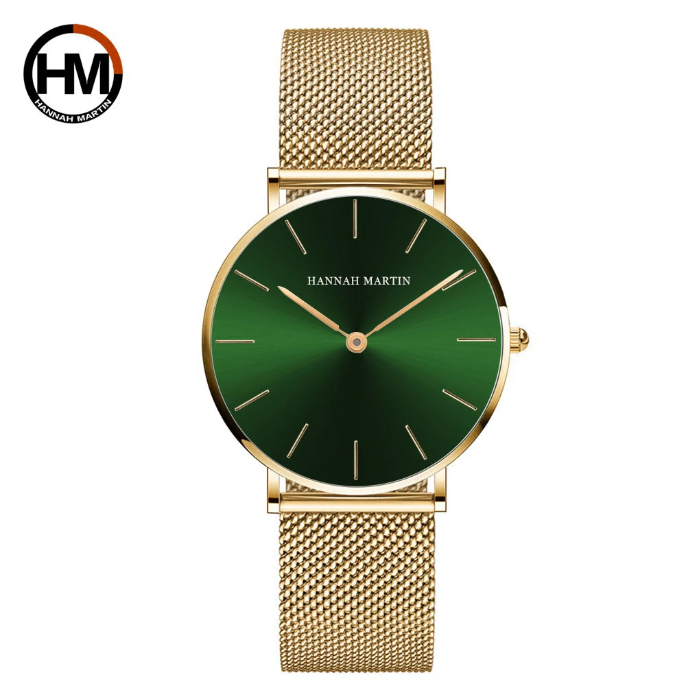 HANNAH MARTIN — Montre Femme Ultra-Fine Britannique