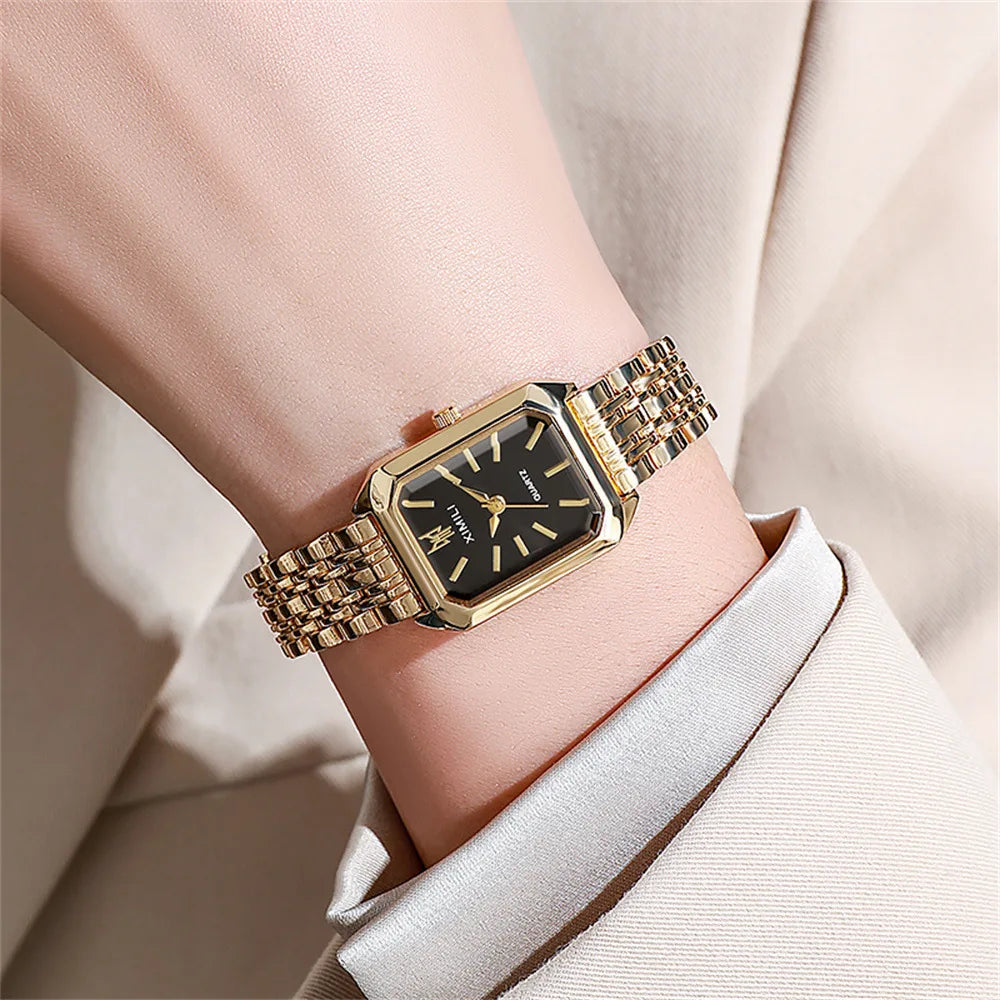 XIMILI — Montre Femme Carrée Tendance Quartz