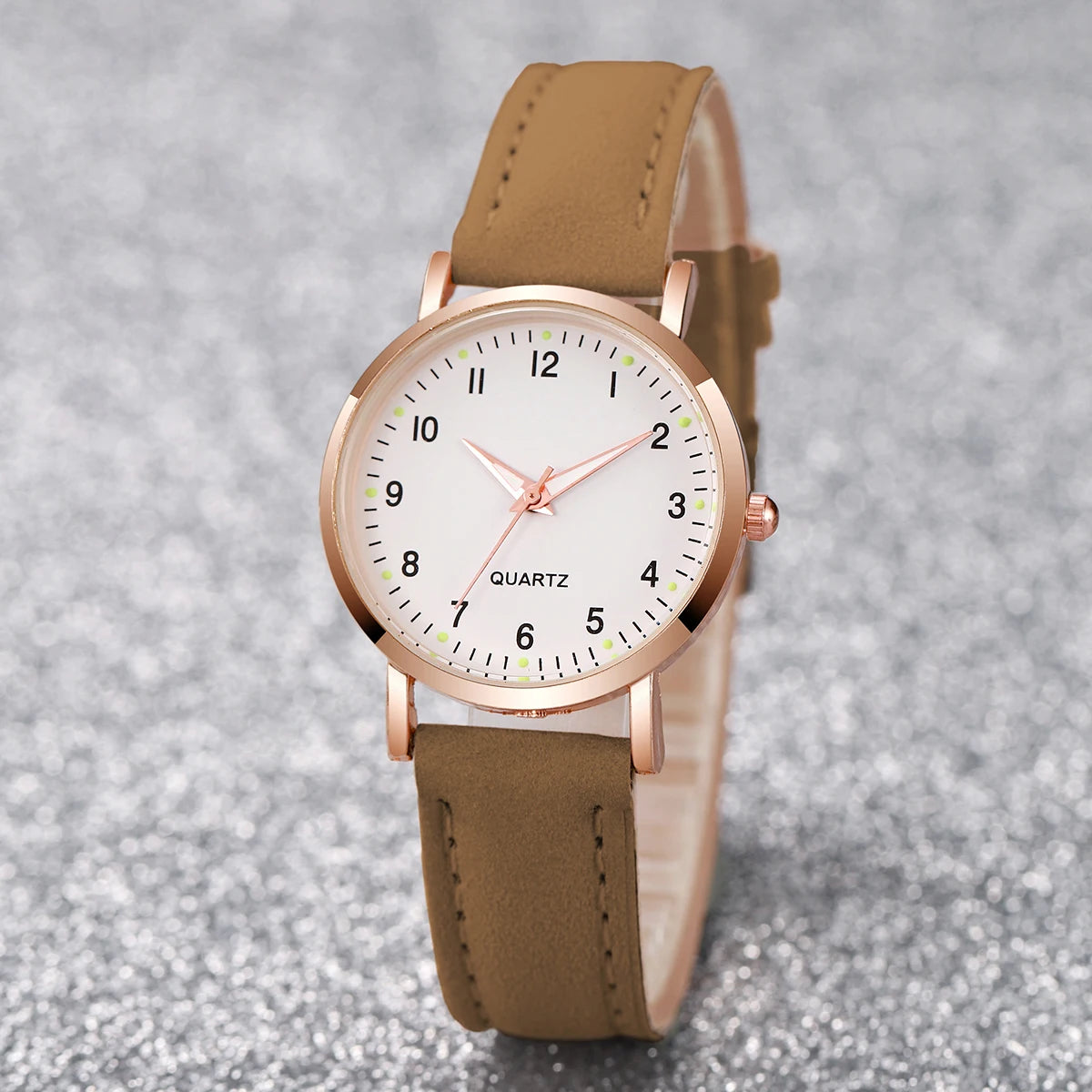 Montre Casual — Bracelet Cuir Décontracté Quotidien
