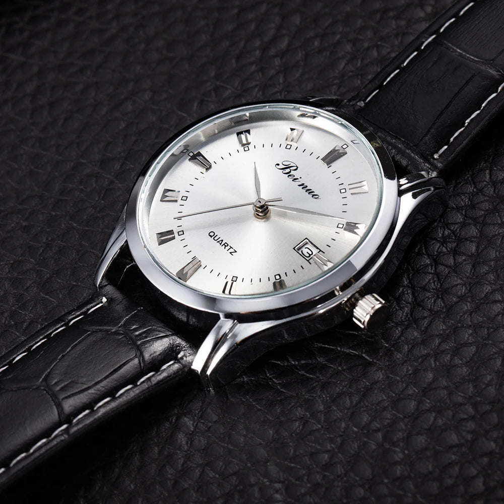 BEINUO — Montre Homme Cuir Élégante Minimaliste