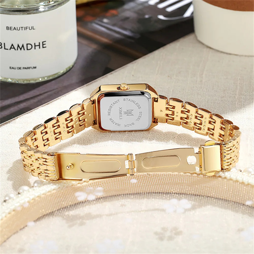 XIMILI — Montre Femme Carrée Tendance Quartz