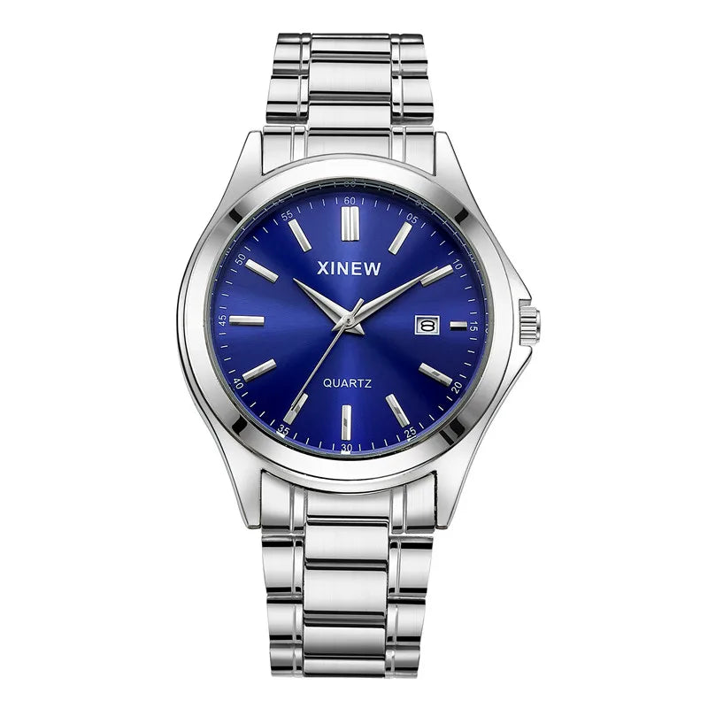 XINEW — Montre Homme Minimaliste Acier Calendrier