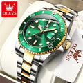 OLEVS — Montre Homme Luxe Acier Date Automatique