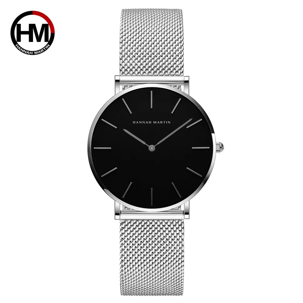 HANNAH MARTIN — Montre Femme Ultra-Fine Britannique