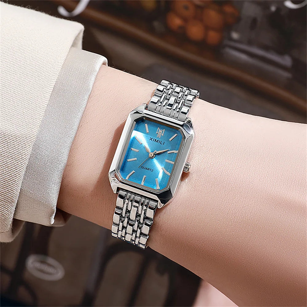 XIMILI — Montre Femme Carrée Tendance Quartz