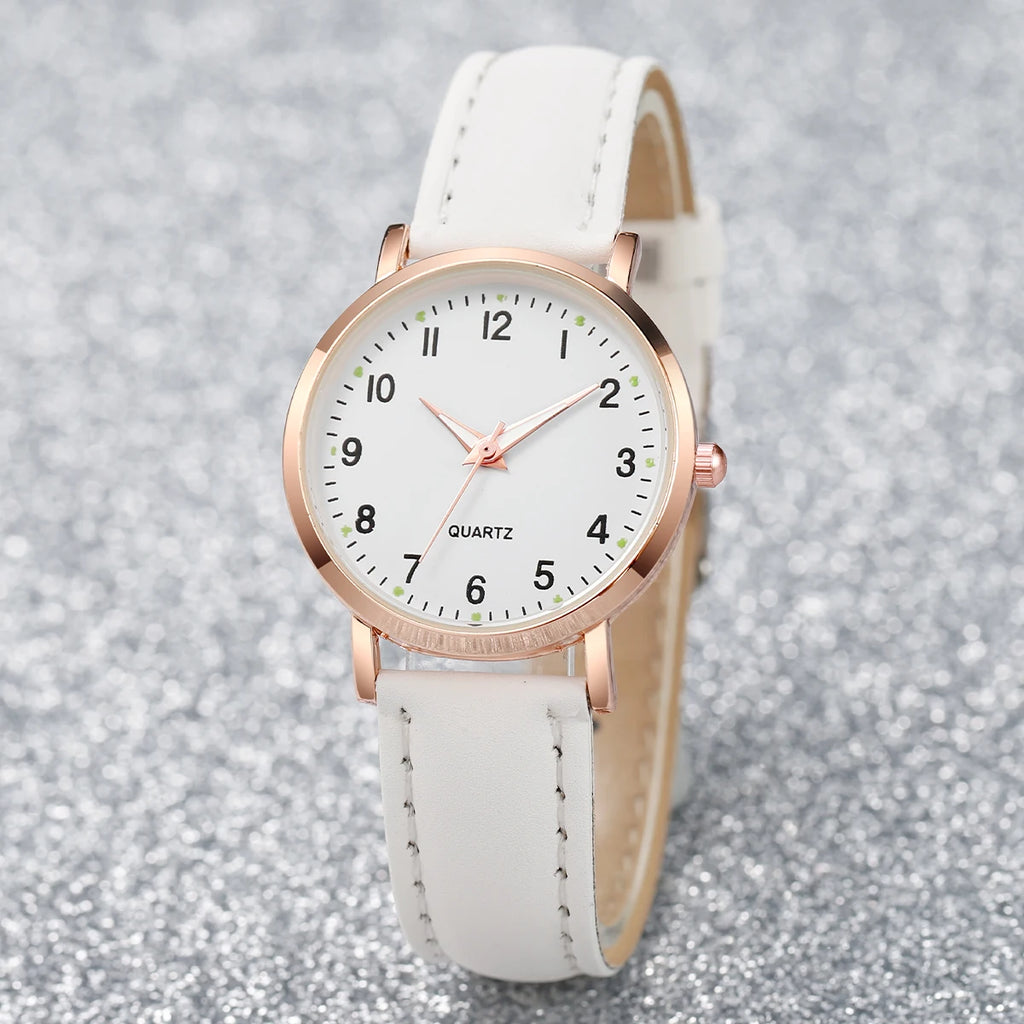 Montre Casual — Bracelet Cuir Décontracté Quotidien