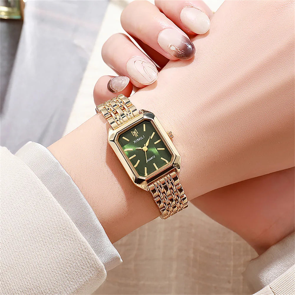 XIMILI — Montre Femme Carrée Tendance Quartz