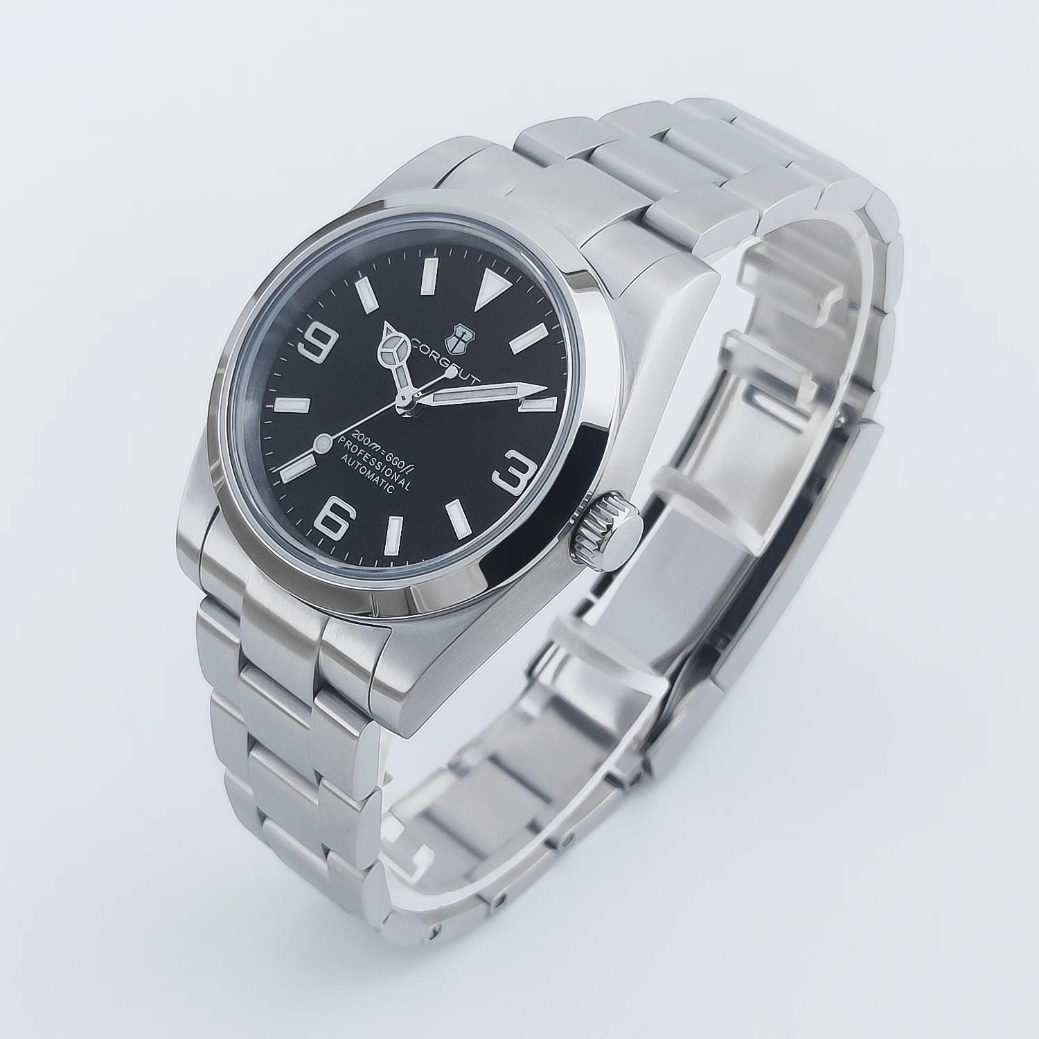 CORGEUT — Montre Automatique Mécanique Saphir 200m