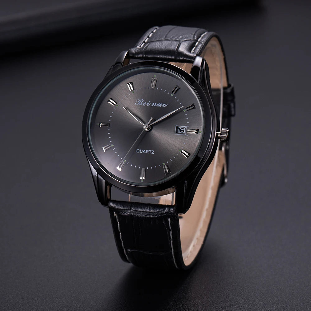 BEINUO — Montre Homme Cuir Élégante Minimaliste