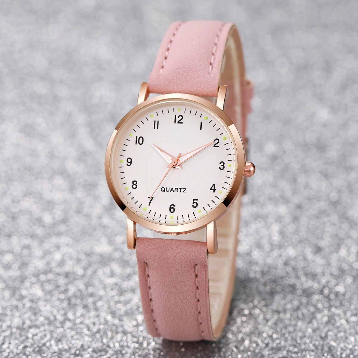 Montre Casual — Bracelet Cuir Décontracté Quotidien