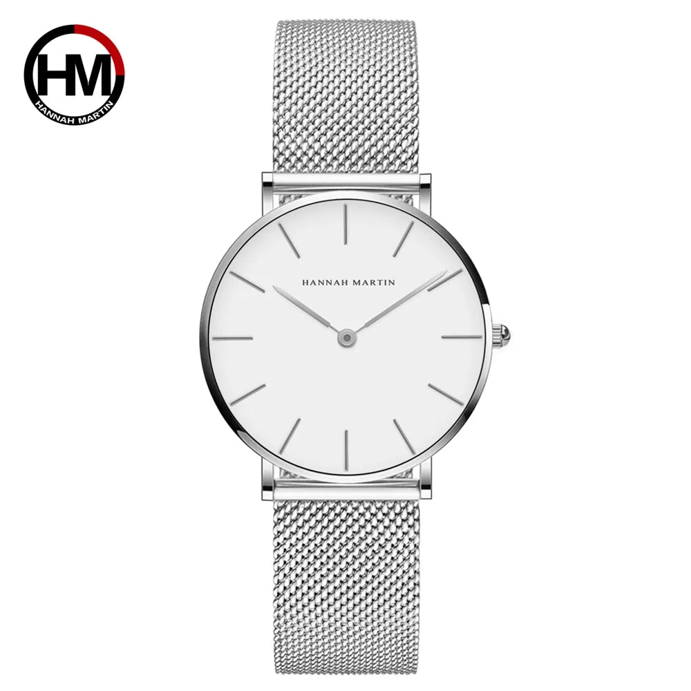 HANNAH MARTIN — Montre Femme Ultra-Fine Britannique
