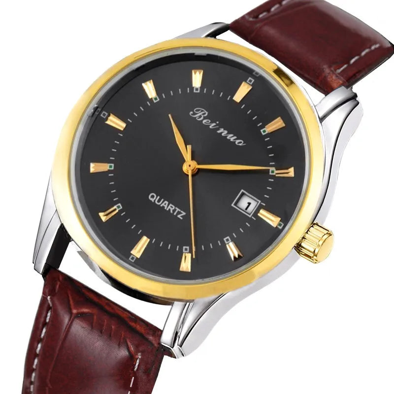 BEINUO — Montre Homme Cuir Élégante Minimaliste