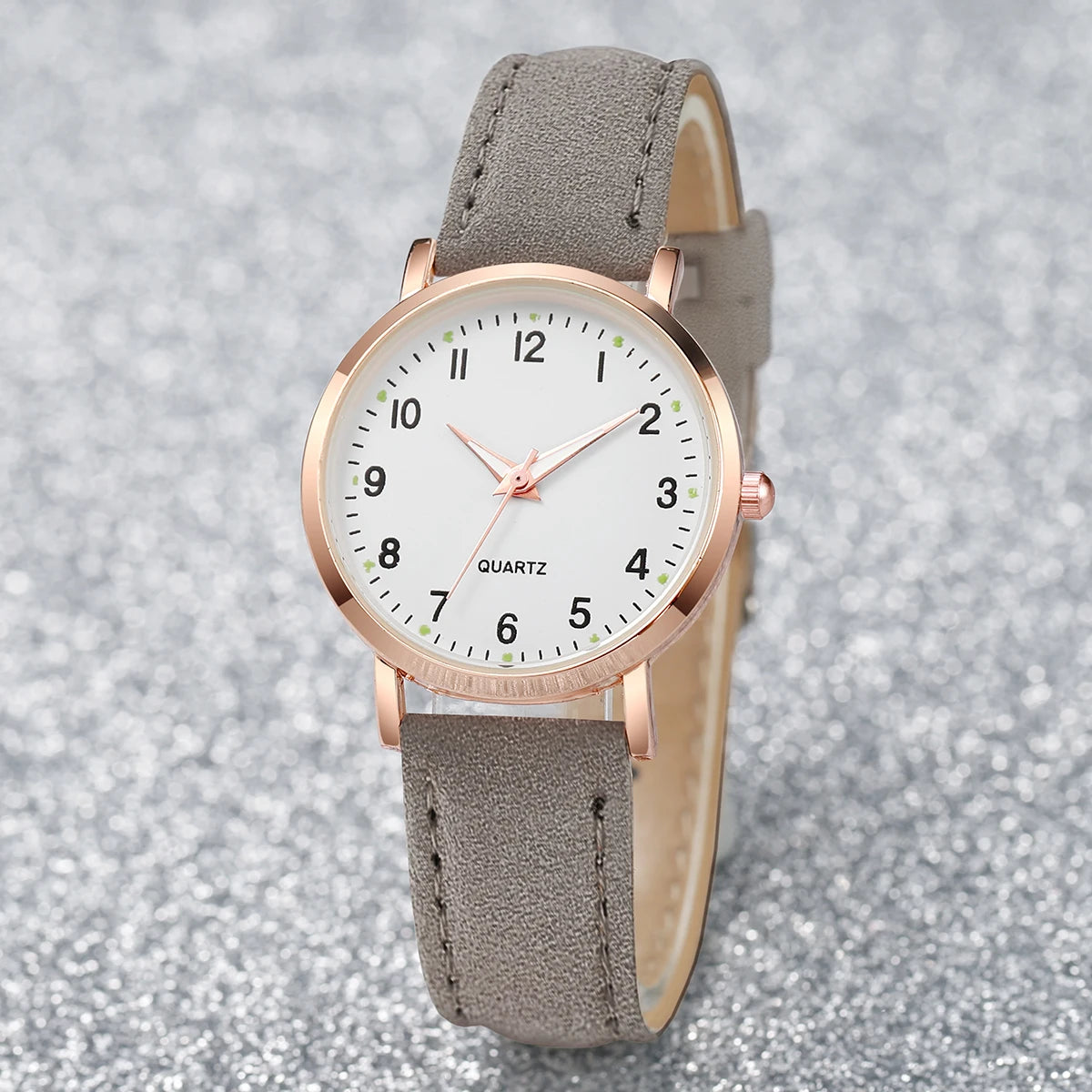 Montre Casual — Bracelet Cuir Décontracté Quotidien
