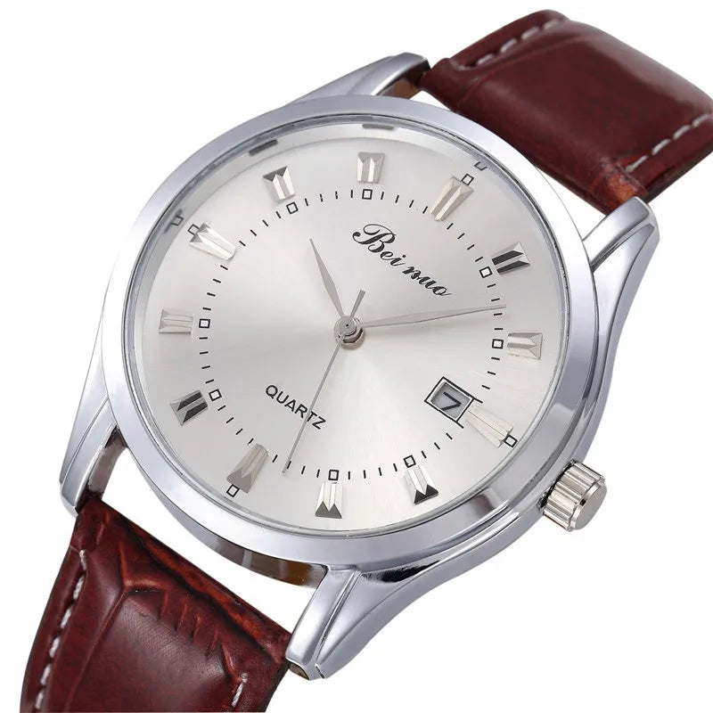 BEINUO — Montre Homme Cuir Élégante Minimaliste