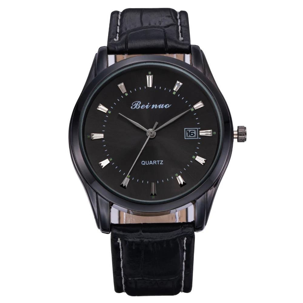 BEINUO — Montre Homme Cuir Élégante Minimaliste