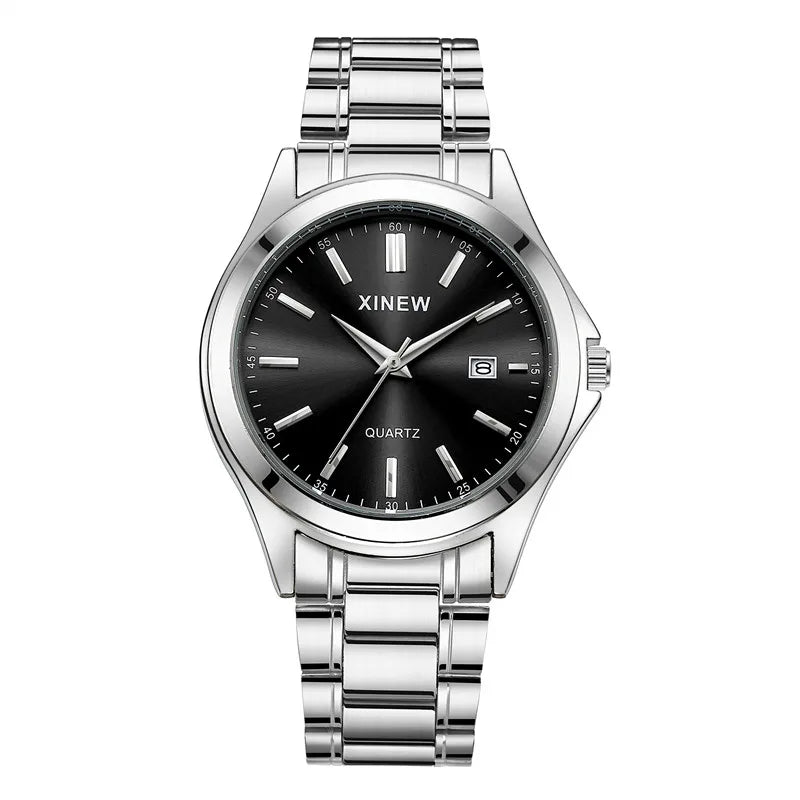 XINEW — Montre Homme Minimaliste Acier Calendrier